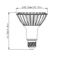 UL перечислил 2014 новая конструкция dimmable светодиодные лампы освещения par30 Сид